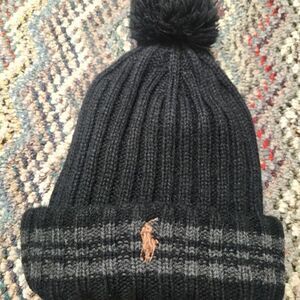 Polo Ralph Lauren Men's Black and Grey Hat